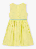 Vestido amarillo reversible de raso de algodón LAPAKRETTE / 24H2PFI1ROBH705