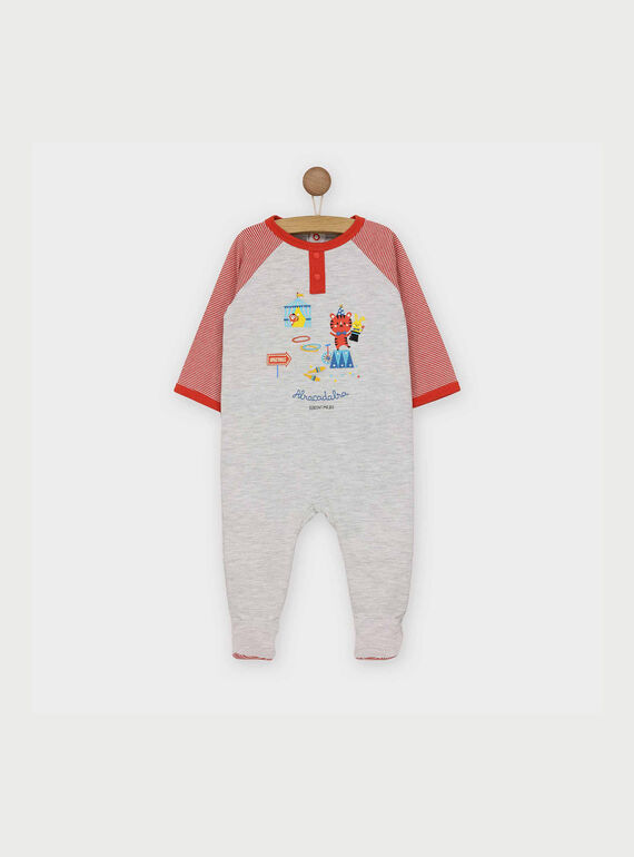 Pelele de color beige jaspeado REMERLINEX / 19E5BG78GRE805