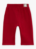 Pantalón rojo púrpura de muletón GAPETER / 23H1BGQ2PANF511