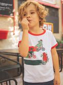 Camiseta con estampado de dinosaurios en bicicletas FEMIAGE / 23E3PGB1TMC001