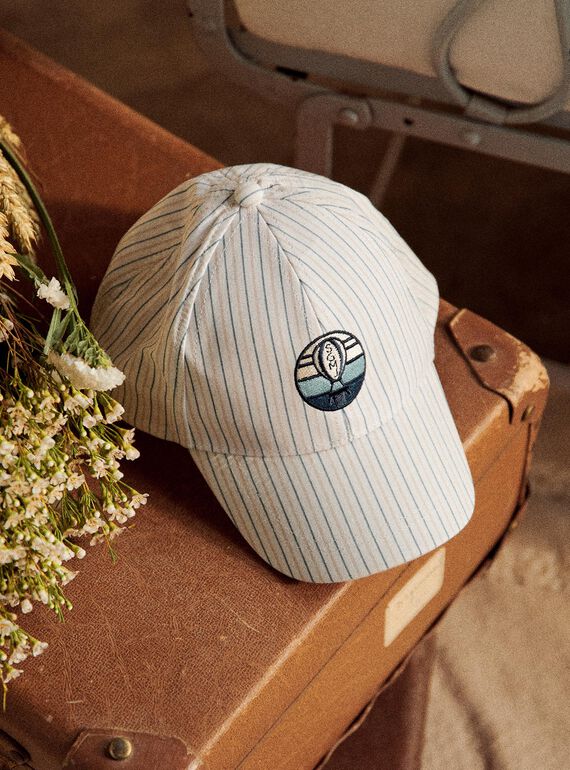 Gorra con estampado de rayas FRECASAGE / 23E4PGI2CHA000