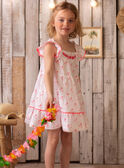 Vestido blanco con estampado de palmeras ZYPANETTE / 21E2PFU2ROB000