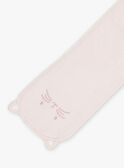 Bufanda rosa con forro estampado de gato para bebé niña CIMEGANE / 22E4BFG1ECH301