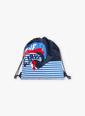 Mochila de color azul y blanco de rayas FRYSACAGE / 23E4PGL1BES070