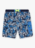 Bañador azul con estampado de hojas para niño CYSHORTAGE / 22E4PGO6MAI622