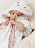 Capa de baño de color crudo y rosa para bebé niña BEBRUNE / 21H5BF61CDB001