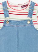 Conjunto de pichi y camiseta rayas ZOCHUETTE / 21E2PFJ1ENSP269