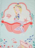 Juego de cama de color turquesa y rosa con estampado de sirena TIPARURSIR / 20EZEN71PLC213