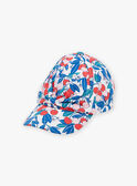 Gorra de color crudo con estampado de flores KLUCASETTE / 24E4PFG2CHA001