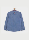 Camisa de color azul denim REBOBOAGE / 19E3PGC1CHM704