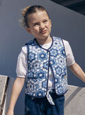 Chaleco azul y blanco, reversible y acolchado LEGILETTE / 24H2PFJ1CSM001