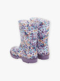 Botas de agua de color violeta con estampado floral FAPLUIETTE / 23N10PF11D0C708