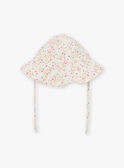 Sombrero con protección solar de color crudo con estampado de flores KITEVA / 24E4BFG1CHA001