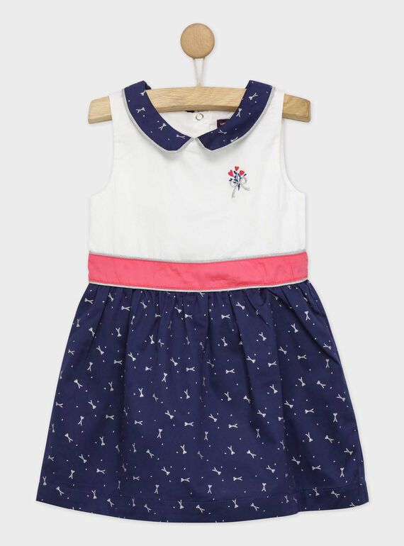 Vestido de color blanco RYCUJETTE / 19E2PFT3ROB001