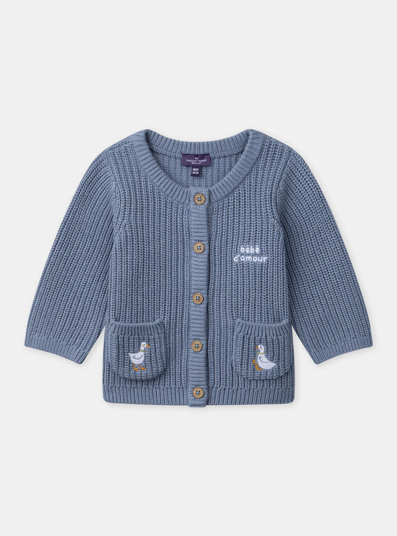 Greyish blue CARDIGAN NAKINAN / 25H1BGQ1CAR205