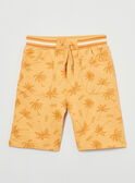 Bermudas de color naranja con estampado de palmera de muletón KRIMONAGE 3 / 24E3PGQ3BER107