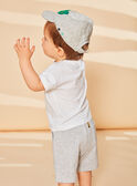 Gorra acolchada gris jaspeado FAROBIN / 23E4BGS1CHAJ920