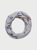 Cuello de color gris jaspeado RASNODAGE / 19E4PG41SNO943