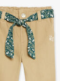 Pantalón beige de twill GACERISE / 23H1BF81PAN626