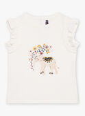 Camiseta de color crudo con estampado de elefante FLITIETTE / 23E2PFP1TMC001