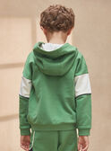 Sudadera verde con capucha  KRICHAMAGE / 24E3PGB2JGHG602