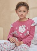 Pijama rosa de muletón cepillado KUILICETTE / 24E5PF53PYJD302