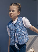 Chaleco azul y blanco, reversible y acolchado LEGILETTE / 24H2PFJ1CSM001