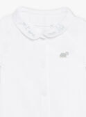 Conjunto de body crudo con cuello y cubrepañal verde para recién nacido unisex COLOAN / 22E0CMI1ENS203