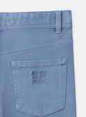 Pantalón cargo slim azul escarchado LESLIMAGE / 24H3PGJ1PANC206