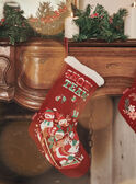 Calcetines de Navidad rojos de terciopelo GLUCADAGE / 23H4PGG1ACDF511