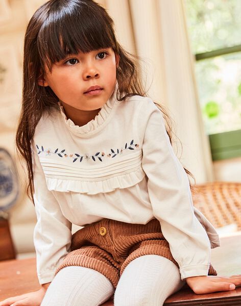 Hermana Ardilla Onza Camiseta de color crudo con volantes : comprar online - Camisas y camisetas  | SergentMajor