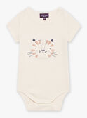 Body beige con estampado de tigre bordado FATAILLYES / 23E1BGP1BOD007