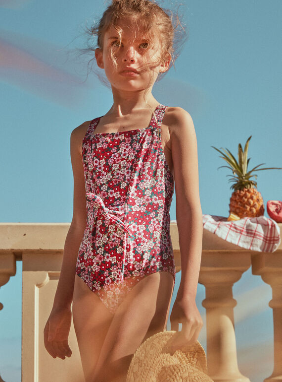 Bañador de color casis con estampado floral FRYCRETTE / 23E4PFM4D4KD302