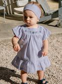 Vestido de seersucker con estampado vichy FANONO / 23E1BFN1ROB070