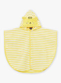 Capa de baño de color ámbar amarillo con capucha de rayas KISAM / 24E4BGG1CDBB101