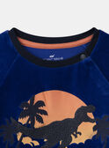 Pijama con dinosaurio de terciopelo MUIVELAGE / 25E5PGE6PYJC209