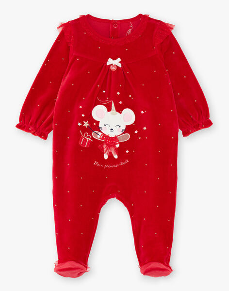 Grenouillere Rouge Et Bandeau Bebe Fille Achat En Ligne Pyjama Et Grenouillere Sergentmajor