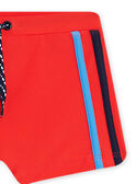 Bañador rojo con estampado de tiburón para niño CYBOXAGE / 22E4PGO1MAIF509