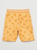 Bermudas de color naranja con estampado de palmera de muletón KRIMONAGE 3 / 24E3PGQ3BER107