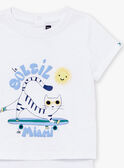 Camiseta-body blanca de manga corta LABILLY / 24H1BGI2BOD000