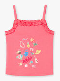 Camiseta de tirantes de color rosa con estampado ZYDEBETTE / 21E2PFU2DEBD311