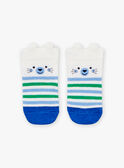 Calcetines blancos con estampado de rayas LABERNIE / 24H4BGI1SOB000
