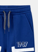 Pantalón de chándal azul con estampado 1987 KRIBANAGE / 24E3PGB3JGBC207