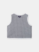 Rebeca de cuadros reversible sin mangas LAOLO / 24H1BGQ1CSM001
