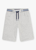 Bermudas de color gris jaspeado para niño 22E3PGT1BERJ920