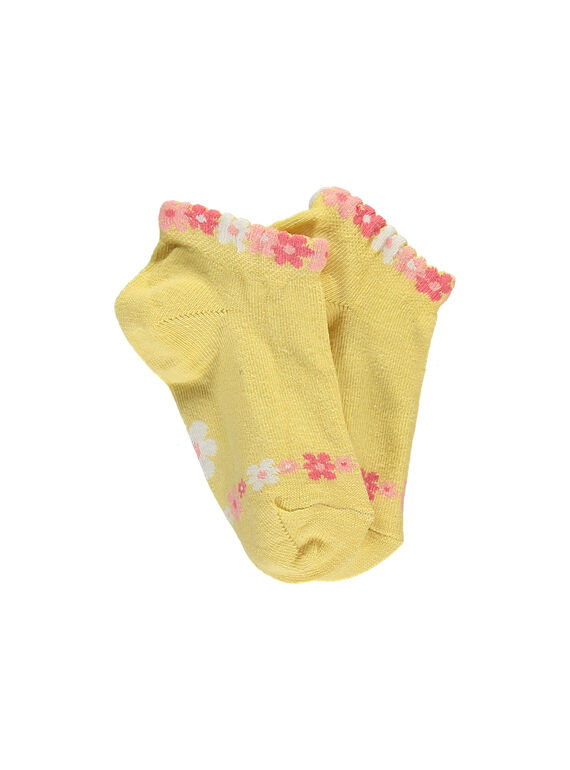 Calcetines cortos de color amarillo RYFAZAETTE / 19E4PFH1SOB010