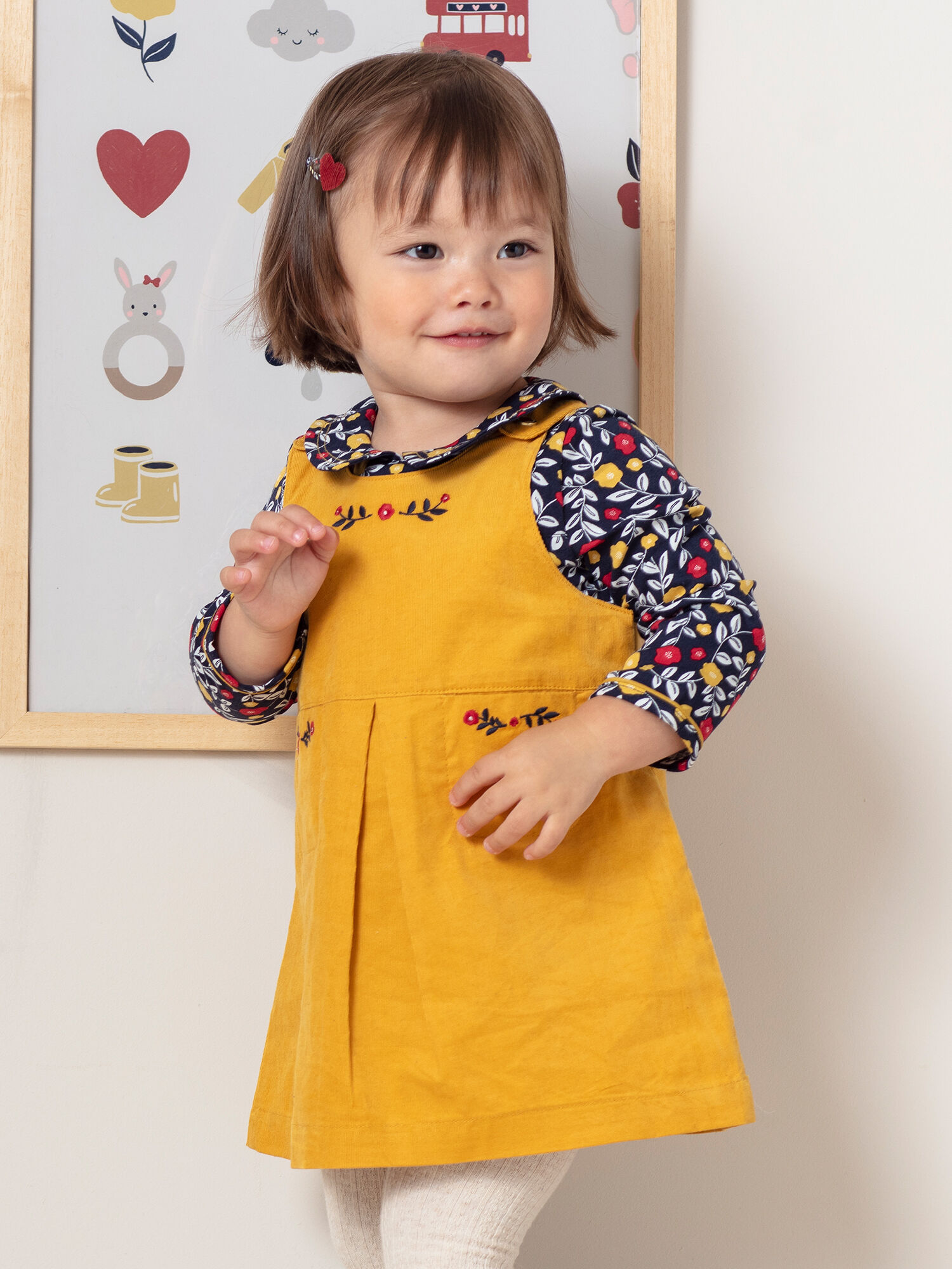 Vestido amarillo bebe 2025