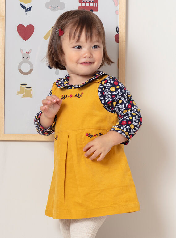 Vestido amarillo azafrán para bebé : comprar online - Vestidos | SergentMajor