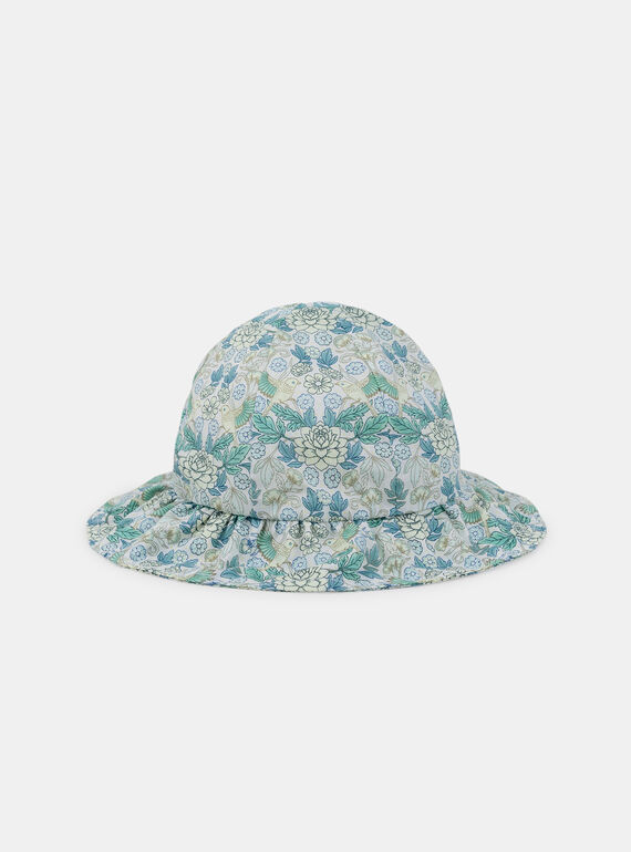 Sombrero Estampado Floral con Lazo Marfil KAULLA / 24E4BFR1CHA005