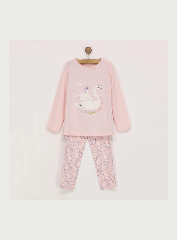 Pijama de color rosa REJOMETTE / 19E5PF74PYJ030